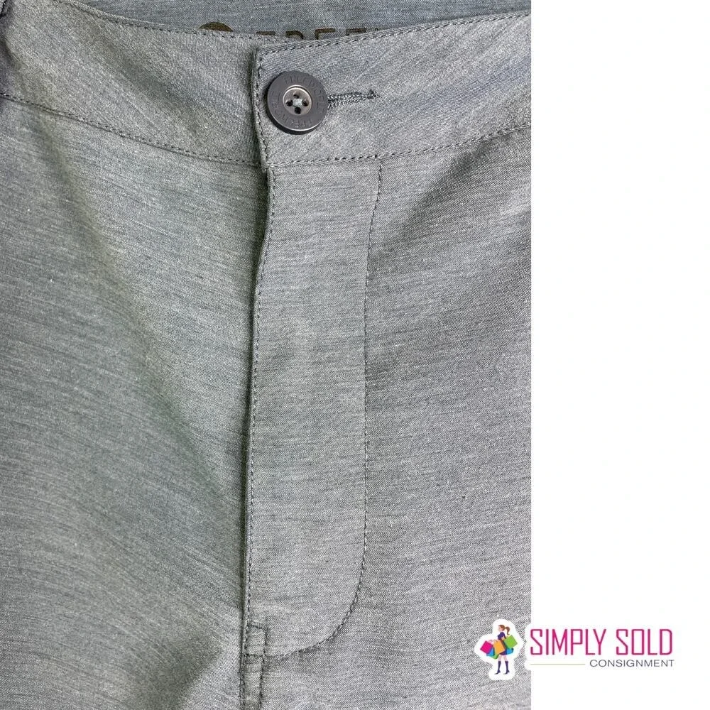 FREEWORLD Hybrid Shorts Men 30 Grey Heathered Quick Dry Casual Active Boardshort